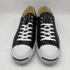 CONVERSE JACK PURCELL LEATHER OX #1S962 BLACK/WHITE US MEN'S SIZE 14